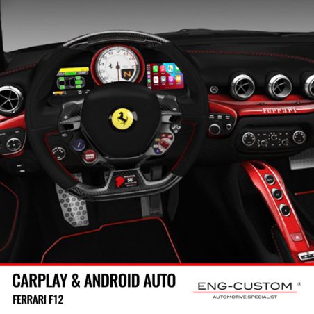 Ferrari California T CarPlay Android Auto Mirror Link - ENG-CUSTOM