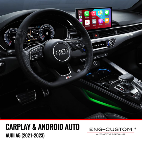 Prodotti e installazioni automotive ENG-Custom - Audi A5 2020-2023 CarPlay Android Auto Mirror Link
