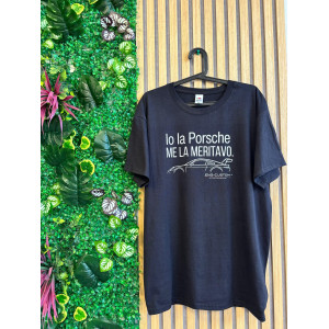 ENG-Custom T-shirt "Io la Porsche ME LA MERITAVO"