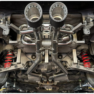 Capristo | Scarico Terminale Omologato + Estrattore in Fibra di Carbonio per Alfa Romeo Giulia Quadrifoglio