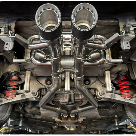 Capristo | Scarico Terminale Omologato + Estrattore in Fibra di Carbonio per Alfa Romeo Giulia Quadrifoglio