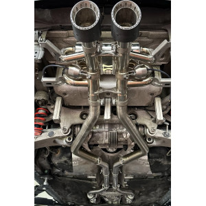 Capristo | Scarico Terminale Omologato + Estrattore in Fibra di Carbonio per Alfa Romeo Giulia Quadrifoglio