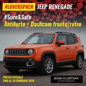LOVERS PACK JEEP RENEGADE Mosquito + Dashcam F/R - ENG-CUSTOM