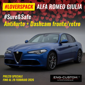 LOVERS PACK ALFA ROMEO GIULIA Mosquito + Dashcam F/R - ENG-CUSTOM