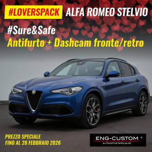 LOVERS PACK ALFA ROMEO STELVIO Mosquito + Dashcam F/R - ENG-CUSTOM