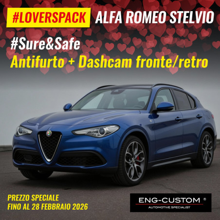 LOVERS PACK ALFA ROMEO STELVIO Mosquito + Dashcam F/R - ENG-CUSTOM