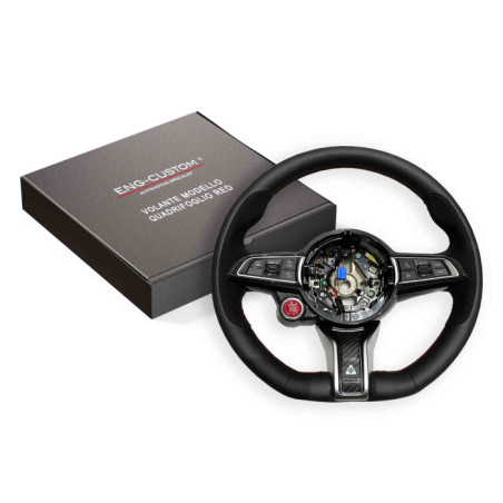 Giulia Quadrifoglio steering wheel - ENG-Custom installations customize the car