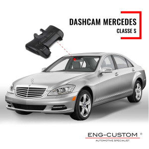 Prodotti e installazioni automotive ENG-Custom - Mercedes Classe S Dashcam