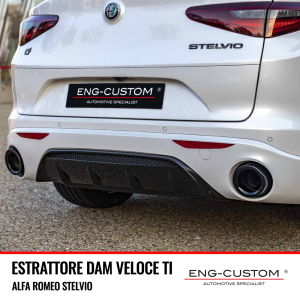 ENG-Custom automotive products and installations - Alfa Romeo Stelvio DAM Veloce Extractor TI OEM replacement